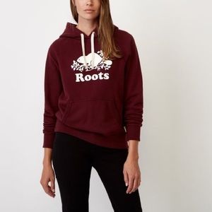 Roots maroon boyfriend classic hoodie